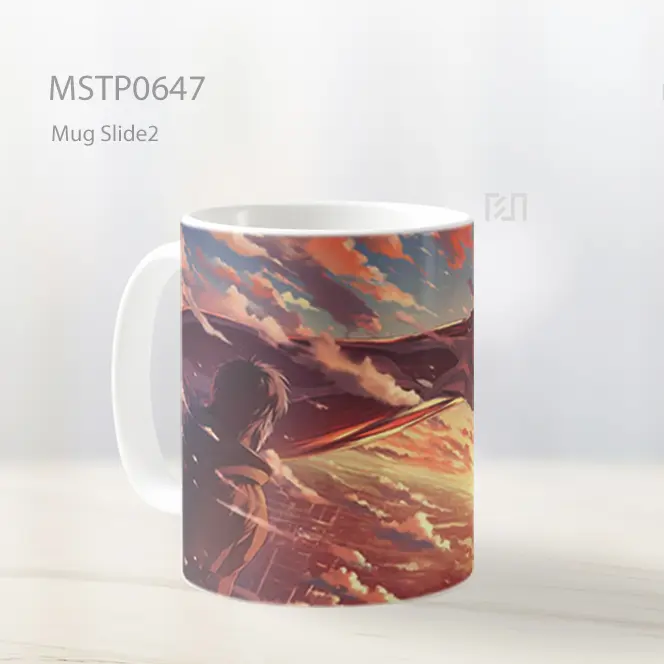 Tangan Raksasa Menembus Langit Senja Mug MSTP0647 - All-side / Desain