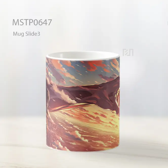 Tangan Raksasa Menembus Langit Senja Mug MSTP0647 - All-side / Desain