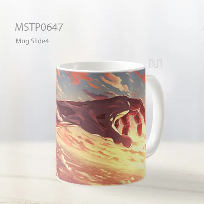 Tangan Raksasa Menembus Langit Senja Mug MSTP0647