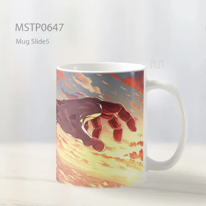 Tangan Raksasa Menembus Langit Senja Mug MSTP0647 - All-side / Desain