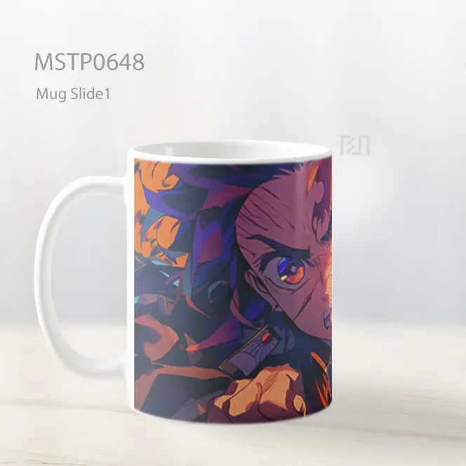 Tanjiro Hinokami Kagura Api Membara Mug MSTP0648 - All-side / Desain