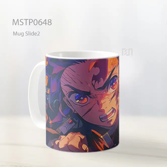 Tanjiro Hinokami Kagura Api Membara Mug MSTP0648 - All-side / Desain