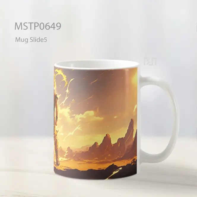 Son Goku Super Saiyan Di Senja Emas Mug MSTP0649 - All-side / Desain