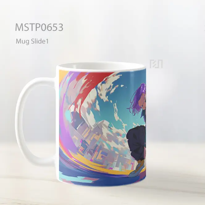Streetwear Crouch Di Kota Neon Mug MSTP0653 - All-side / Desain