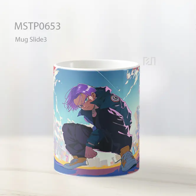 Streetwear Crouch Di Kota Neon Mug MSTP0653 - All-side / Desain