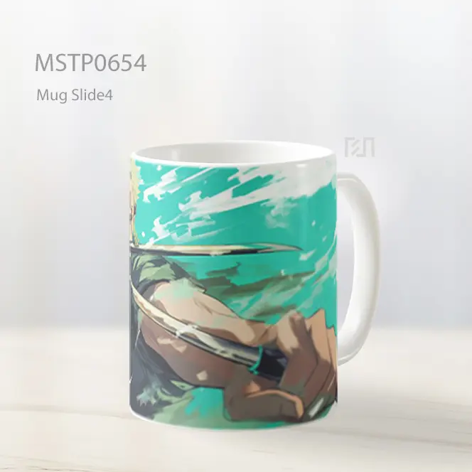 Roronoa Zoro Dual Katana Serang Cepat Mug MSTP0654