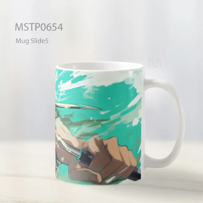 Roronoa Zoro Dual Katana Serang Cepat Mug MSTP0654 - All-side / Desain