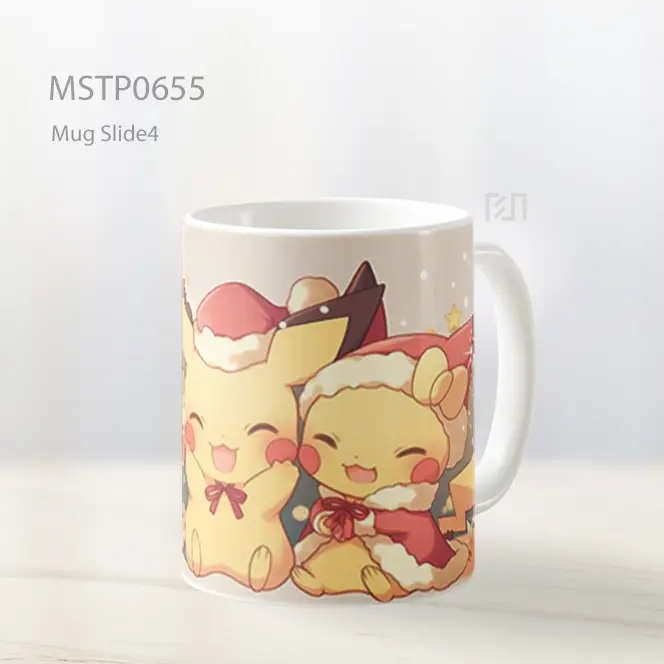 Pikachu Dan Pichu Tema Natal Mug MSTP0655