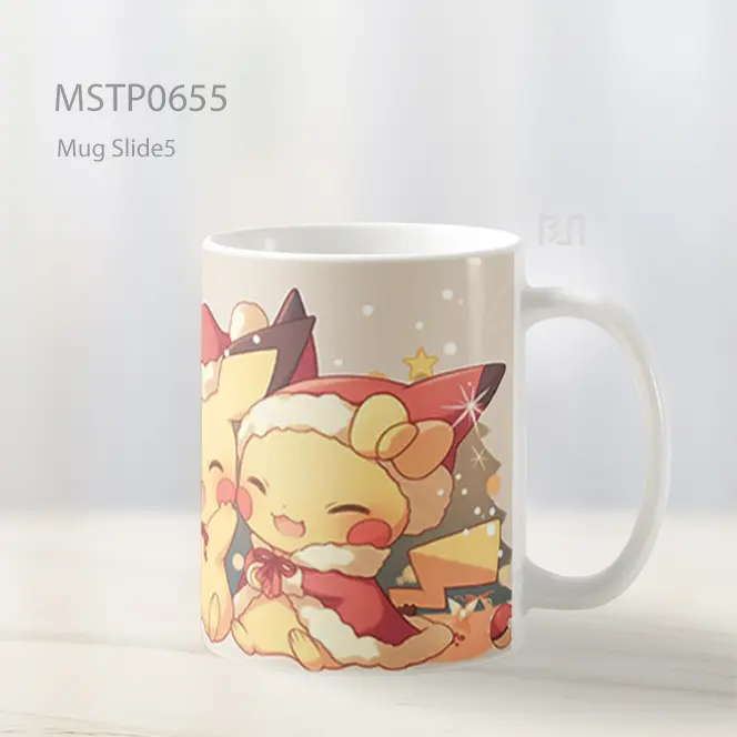 Pikachu Dan Pichu Tema Natal Mug MSTP0655 - All-side / Desain