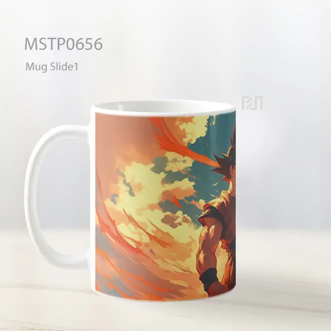 Son Goku Berdiri Di Bawah Awan Api Mug MSTP0656 - All-side / Desain
