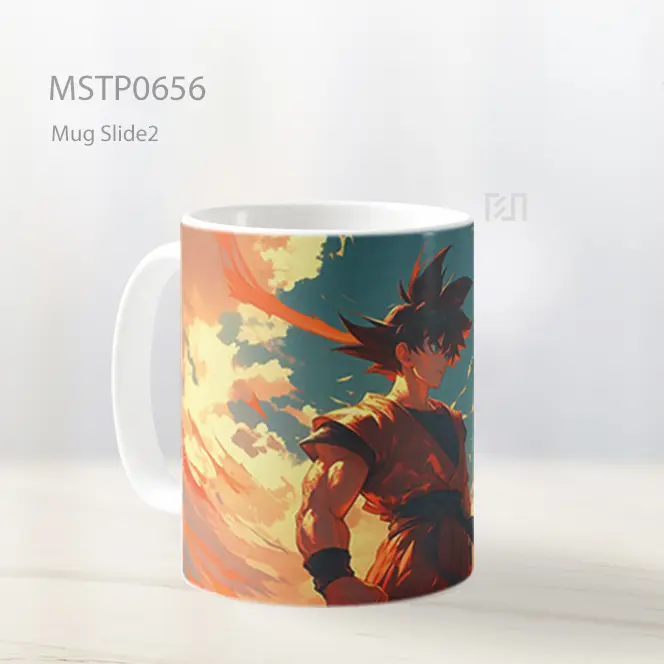 Son Goku Berdiri Di Bawah Awan Api Mug MSTP0656 - All-side / Desain