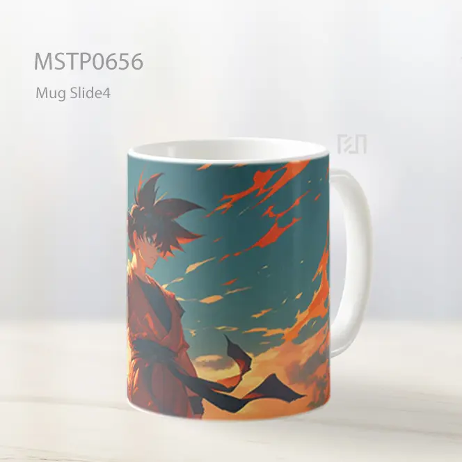 Son Goku Berdiri Di Bawah Awan Api Mug MSTP0656