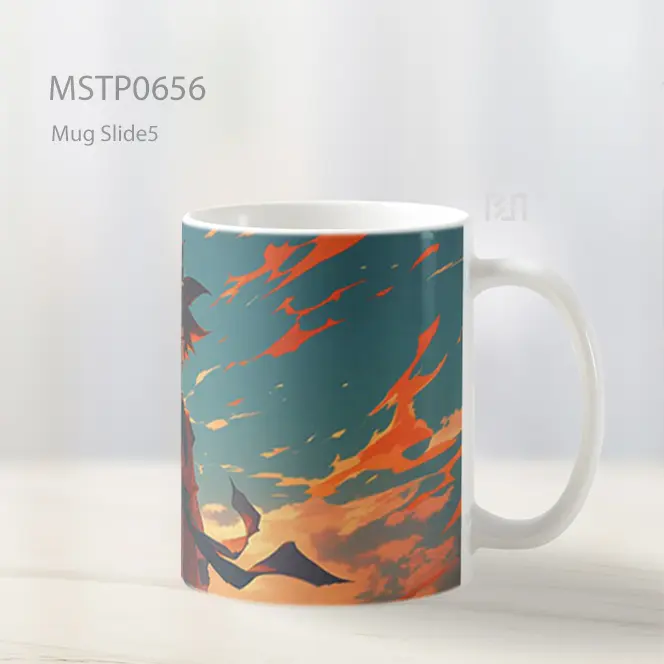 Son Goku Berdiri Di Bawah Awan Api Mug MSTP0656 - All-side / Desain