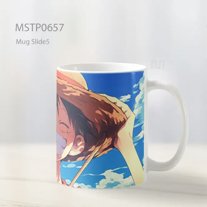 Luffy Tertawa Di Langit Cerah Mug MSTP0657 - All-side / Desain