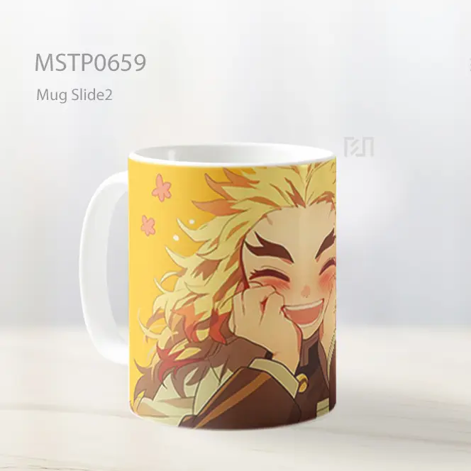 Rengoku Kyojuro Senyum Cerah Ikonik Mug MSTP0659 - All-side / Desain