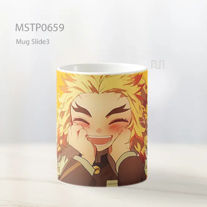 Rengoku Kyojuro Senyum Cerah Ikonik Mug MSTP0659 - All-side / Desain