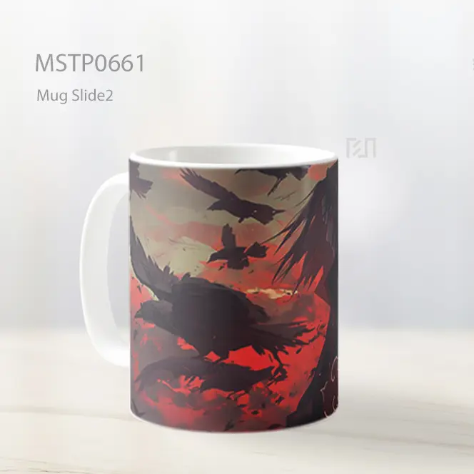 Itachi Uchiha Dan Kawanan Gagak Mug MSTP0661 - All-side / Desain