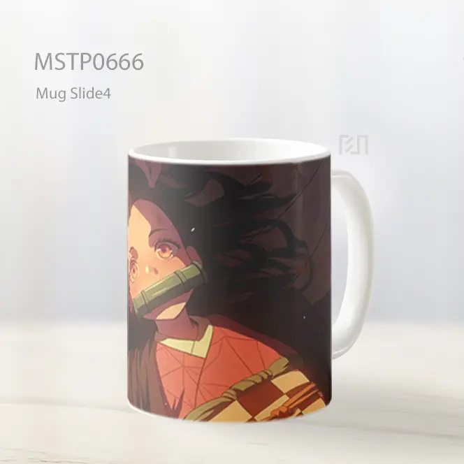 Nezuko Tertidur Manis Dengan Bambu Mug MSTP0666