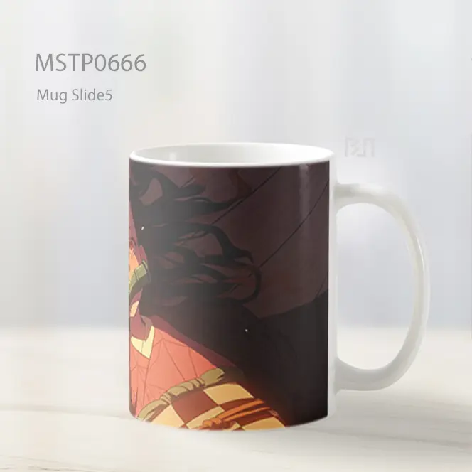 Nezuko Tertidur Manis Dengan Bambu Mug MSTP0666 - All-side / Desain