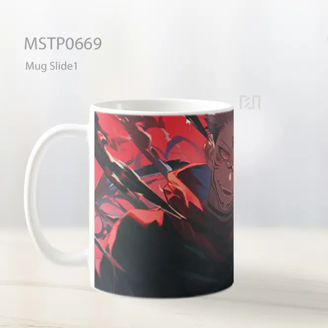 Ryomen Sukuna Aura Darah Merah Mug MSTP0669 - All-side / Desain