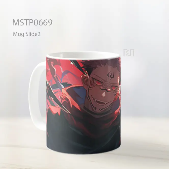Ryomen Sukuna Aura Darah Merah Mug MSTP0669 - All-side / Desain