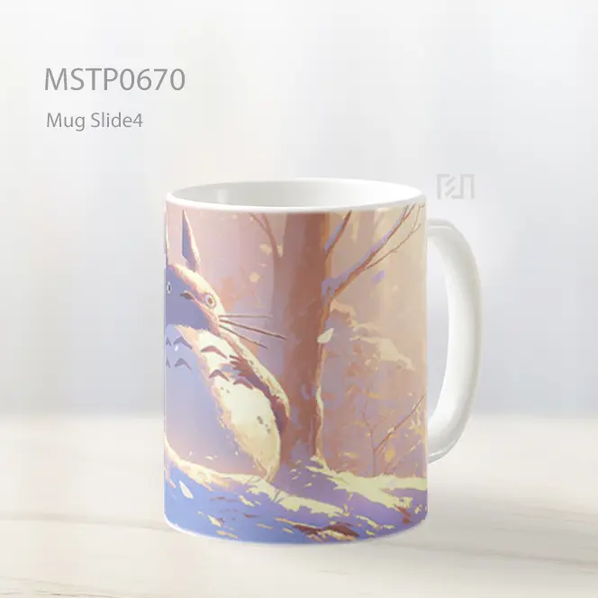 Totoro Di Hutan Bersalju Senja Mug MSTP0670