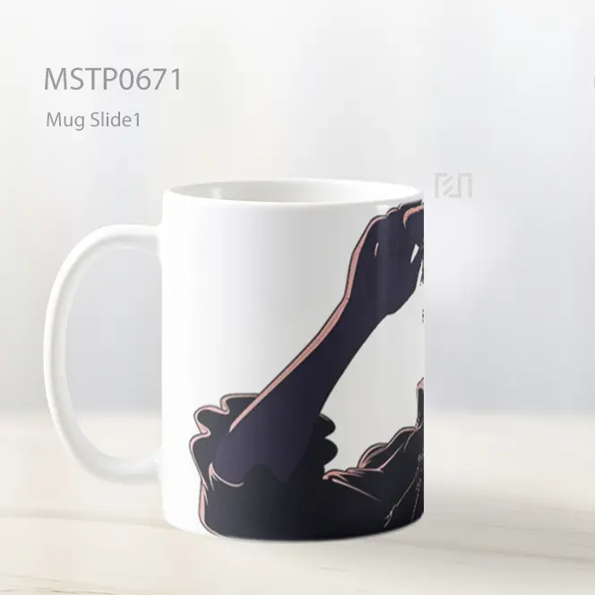 Lupin Iii Siluet Menyentuh Topi Mug MSTP0671 - All-side / Desain