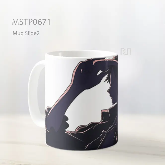 Lupin Iii Siluet Menyentuh Topi Mug MSTP0671 - All-side / Desain