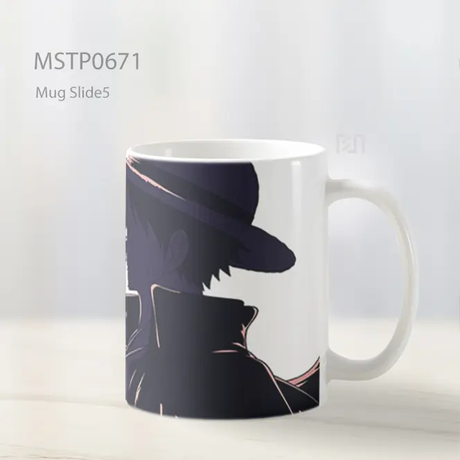 Lupin Iii Siluet Menyentuh Topi Mug MSTP0671 - All-side / Desain