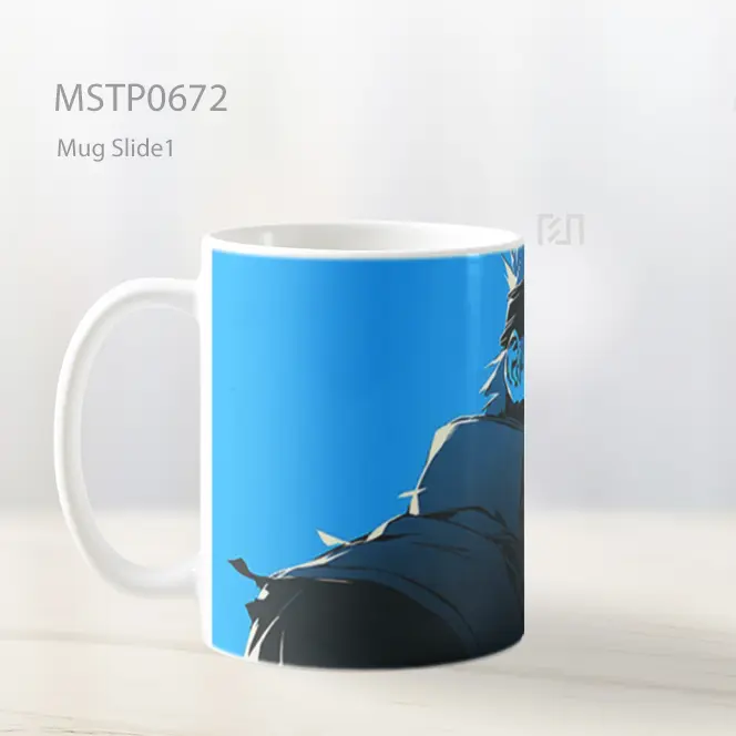 Kakashi Hatake Siluet Biru Minimalis Mug MSTP0672 - All-side / Desain
