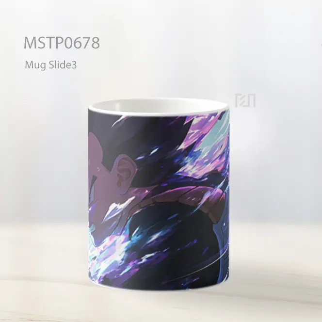 Vegeta Power Up Aura Ungu Biru Mug MSTP0678 - All-side / Desain
