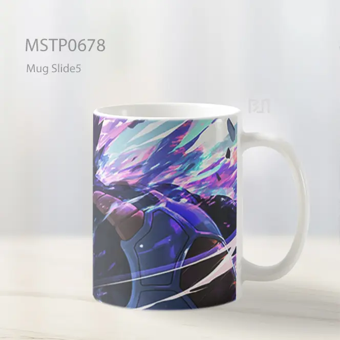 Vegeta Power Up Aura Ungu Biru Mug MSTP0678 - All-side / Desain