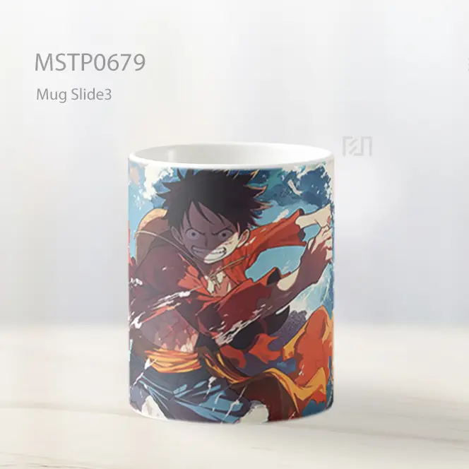 Luffy Mengendalikan Gelombang Biru Mug MSTP0679 - All-side / Desain