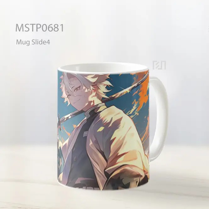 Gintoki Sakata Mengangkat Katana Di Langit Senja Mug MSTP0681