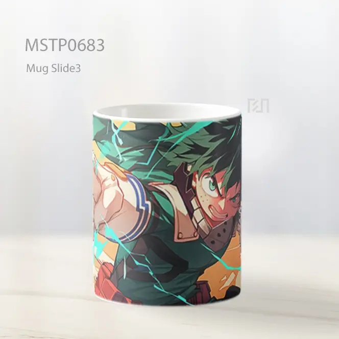 Deku Mengayun Pukulan One For All Mug MSTP0683 - All-side / Desain
