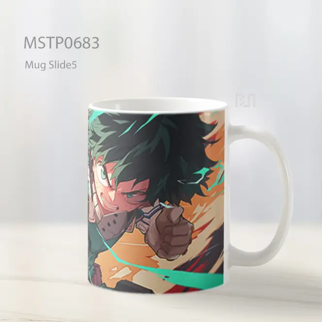 Deku Mengayun Pukulan One For All Mug MSTP0683 - All-side / Desain