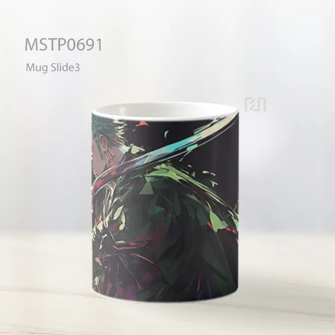 Roronoa Zoro Menghunus Katana Di Senja Mug MSTP0691 - All-side / Desain
