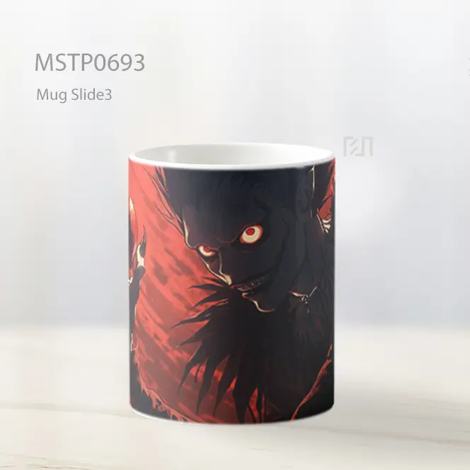 Sosok Berambut Cokelat Mengangkat Apel Merah Mug MSTP0693 - All-side / Desain