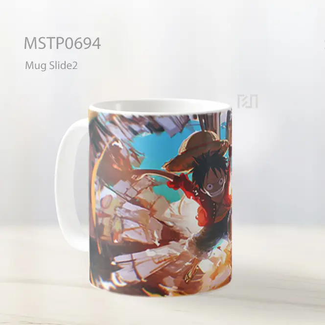 Luffy Gear Kedua Berputar Cepat Mug MSTP0694 - All-side / Desain