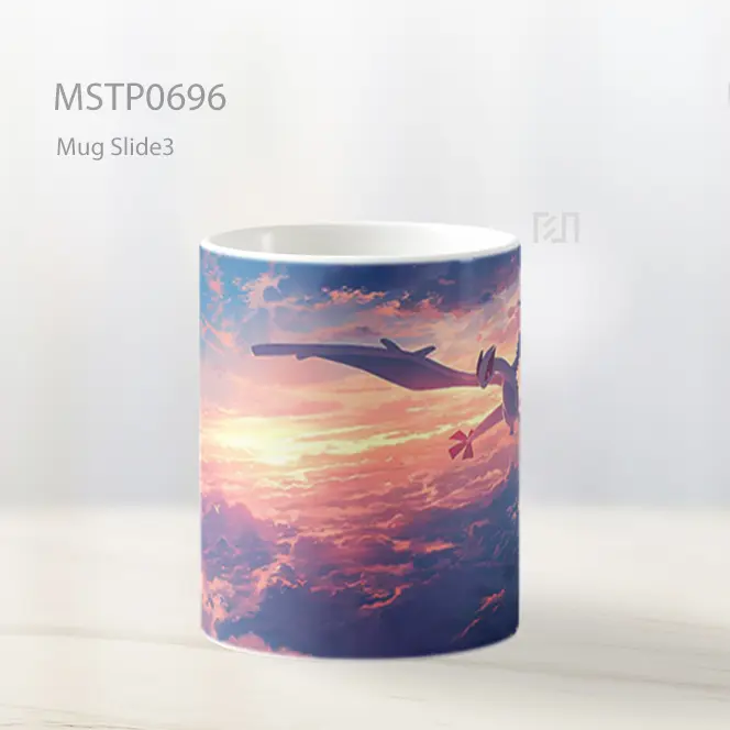 Naga Terbang Di Langit Senja Mug MSTP0696 - All-side / Desain