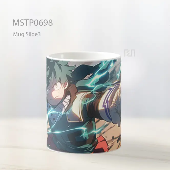 Deku Menghentak Tanah Dengan One For All Mug MSTP0698 - All-side / Desain