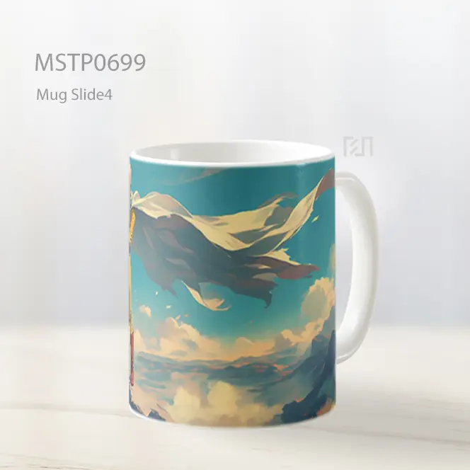 Saitama Berdiri Gagah Di Padang Luas Mug MSTP0699