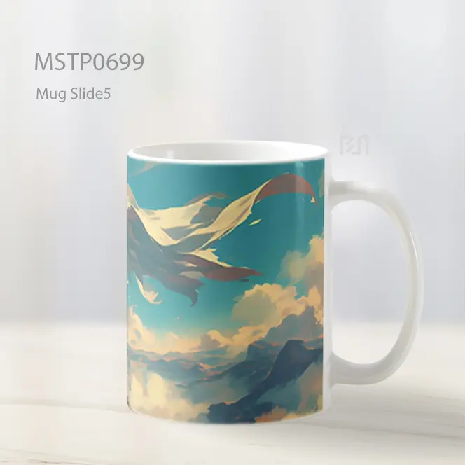 Saitama Berdiri Gagah Di Padang Luas Mug MSTP0699 - All-side / Desain