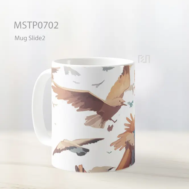 Luffy Bermain Dengan Burung Camar Mug MSTP0702 - All-side / Desain