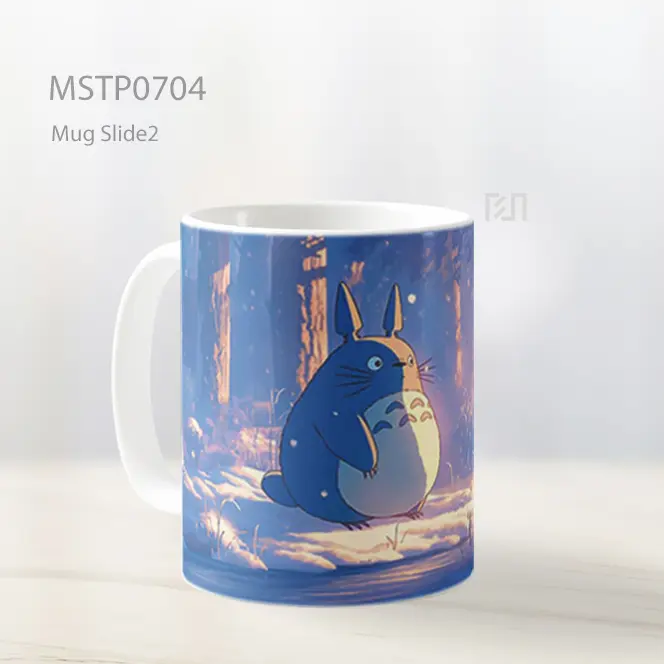 Totoro Di Hutan Musim Dingin Mug MSTP0704 - All-side / Desain