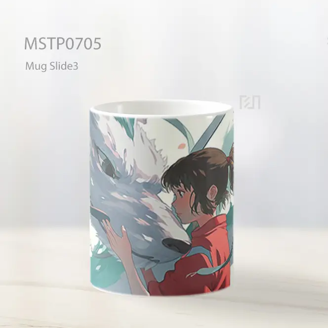 Chihiro Memeluk Haku Naga Putih Mug MSTP0705 - All-side / Desain