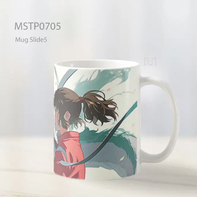 Chihiro Memeluk Haku Naga Putih Mug MSTP0705 - All-side / Desain