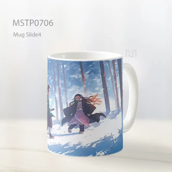 Tanjiro Dan Nezuko Berlari Di Salju Mug MSTP0706