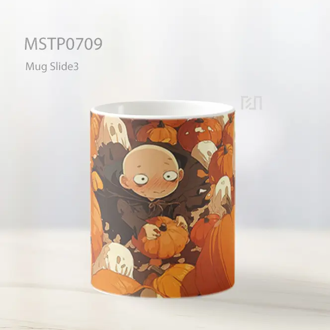 Saitama Halloween Di Ladang Labu Mug MSTP0709 - All-side / Desain