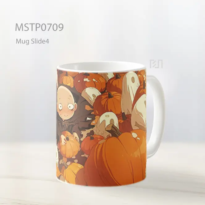 Saitama Halloween Di Ladang Labu Mug MSTP0709